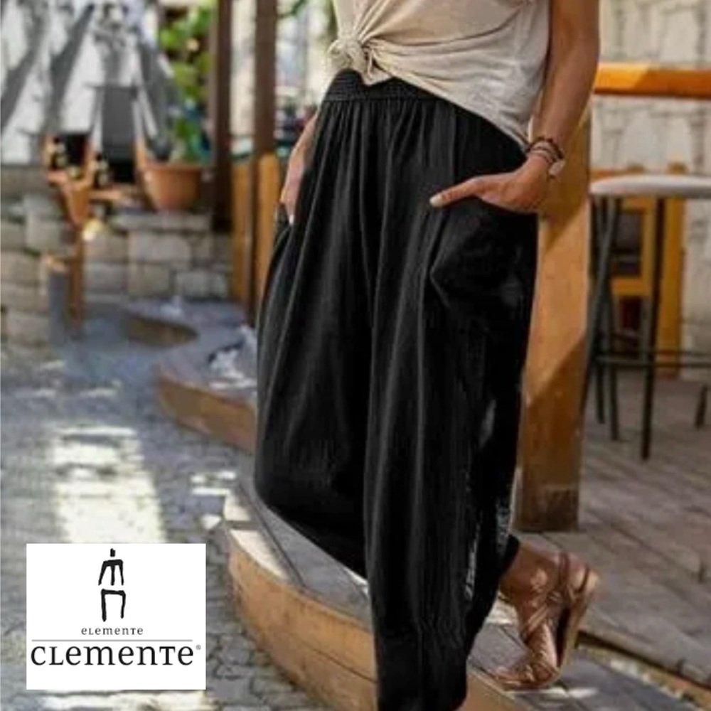 Elemente Clemente Balloon Lagenlook Cropped Trousers - Size 4/6